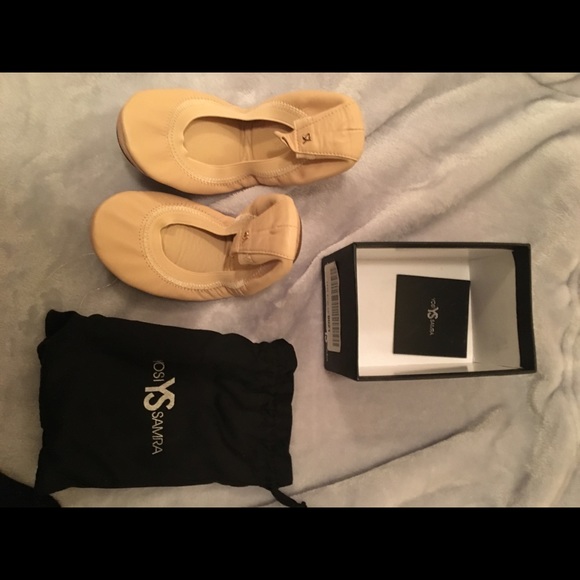 NEW Yosi Samra nude ballet flats, Sz 6 - Picture 5 of 6